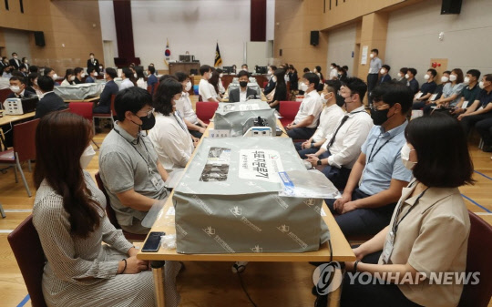 경남 양산을 재검표 현장(사진=연합뉴스)